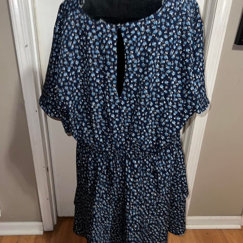 Unbranded Women's Blue and Navy Dress - Picture 4 of 5